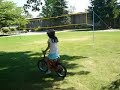 KC riding her bike