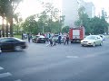auto and motorcycle crash in Latvia