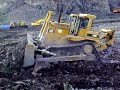 cat d9 caterpillar d9 in hard rock quarry