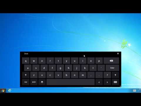 Enable virtual on-screen touch keyboard on Windows 8