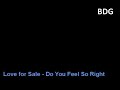 Love 4 Sale - Do You Feel So Right