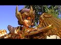 puppets of characters from saint seiya are training with golden knights !!!