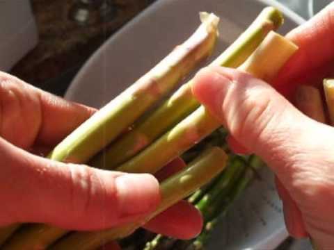 how to trim asparagus ends