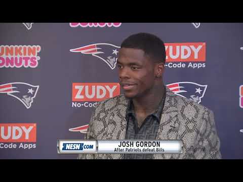 Video: Josh Gordon Patriots vs. Bills Week 8 Postgame Press Conference