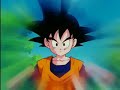 Goten se transforma en super saiyajin en frente de Gohan.