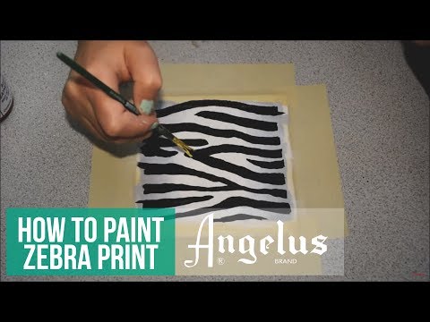 how to paint a zebra pattern