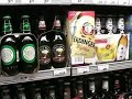 Checking out the beers at HEB