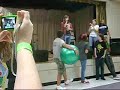 2 guys, 2 excerise balls. 2 guys, 2 excerise balls.
