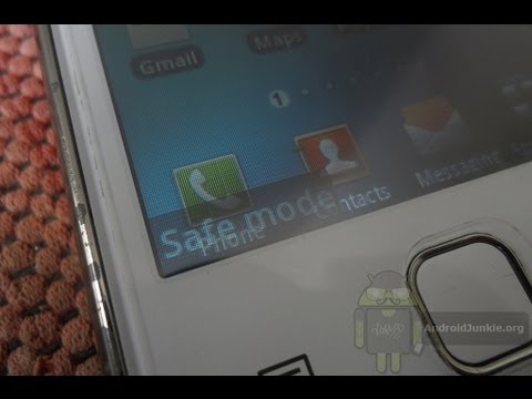 how to remove the safe mode in galaxy y