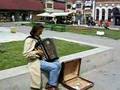 Street musician in Zajecar