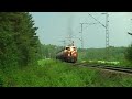 Finnish Express train and freight train meeting in Taipale Finnish Express train and freight train meeting in Taipale