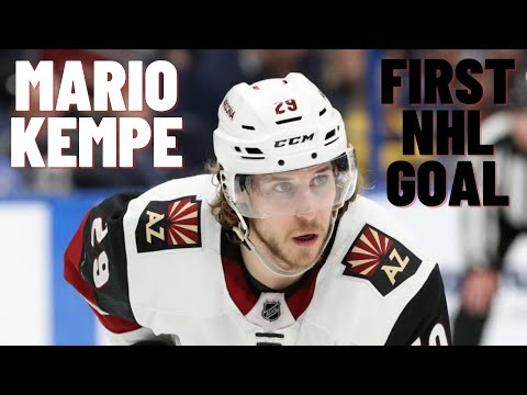 Mario Kempe #29 (Arizona Coyotes) first NHL goal 14/10/2017