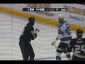 Sharks at Ducks - 3 Fights - 10/17/08