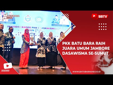 PKK BATU BARA RAIH JUARA UMUM JAMBORE DASAWISMA SE SUMUT