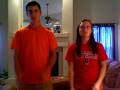 Kellsey and Micah Signing Don't Stop Believin' By Journey