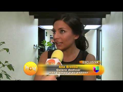 ana brenda contreras - Realizó un matrimonio civil con Alejandro Amaya. Disfruta haber dejado la soltería y dijo querer dedicar más tiempo a su esposo.