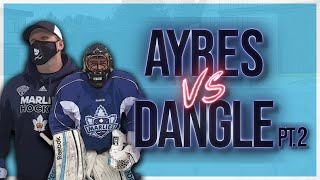 Dangle vs. Ayres PT 2 - Does Steve Have What It Takes To Be An Emergency Goalie? | 10 Shot Challenge by Sportsnet Canada