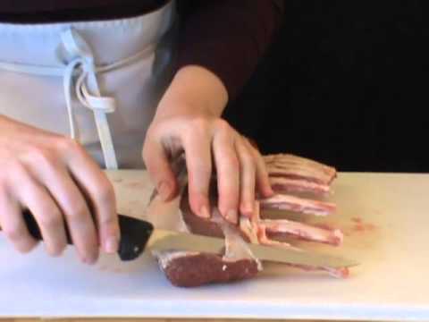 how to trim rack of lamb