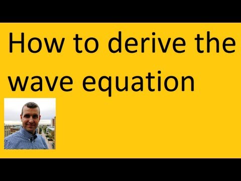 how to prove wave equation