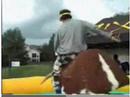 Tre Cool riding a mechanical bull Tre Cool riding a mechanical bull