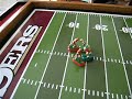some defense action on my hand crafted electric football gameboard