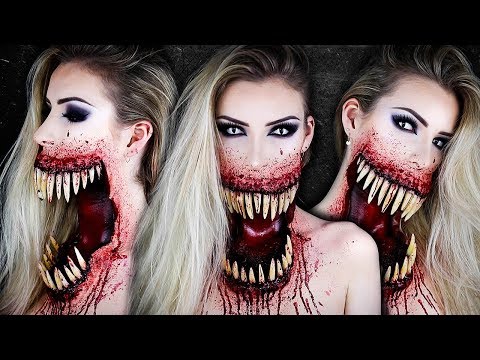 Giant Mouth Monster HALLOWEEN SFX Makeup Tutorial | Maquillage Monstre | Simple Symphony ♡