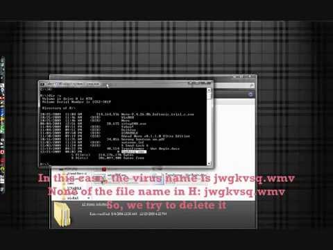 how to remove lnk virus using cmd