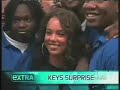 Extra with Alicia Keys wearing OmniPeace