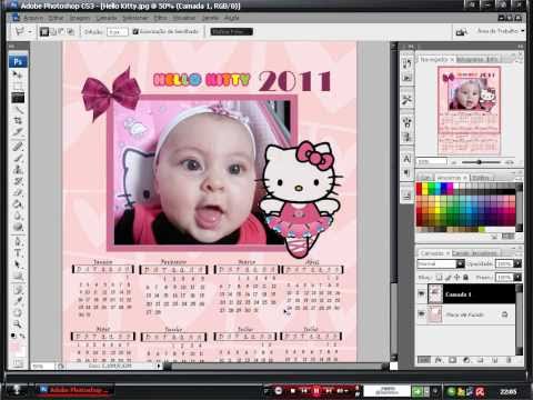 COMO CRIAR CALENDARIO 2014 NO FOTOSHOP