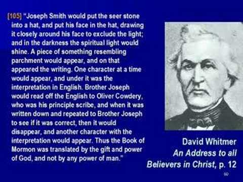 Joseph Smith used a “seer stone” and a hat to 