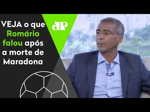 "O Maradona, pra mim, foi..." VEJA o que Romário falou após a morte do amigo