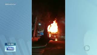 Ourinhos: Incêndio destruiu trailer de lanches