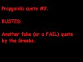 A reply to Greek propaganda. A reply to Greek propaganda.