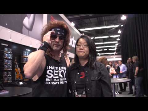 steel - Satchel from Steel Panther takes over Guitar World at NAMM 2015!