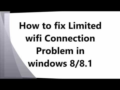 how to fix limited wifi