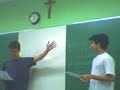 Mibiele e Tostes na aula de Literatura Mibiele e Tostes na aula de Literatura