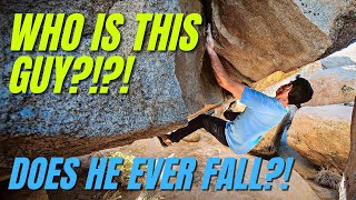 V12 Climber Seduced By The Darkside May Never Fall Again - A Joshua Tree Bouldering Story by Giant Rock