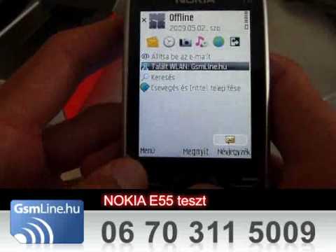 Nokia E55 teszt vide�