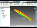 Full Demo Playlist: www.youtube.com This is a demonstration of the dynamic simulation and finite element analysis (FEA) environments in Autodesk Inventor 2011. I modernized a trebuchet to show some of the capabilities built into Autodesk Inventor. The demonstration shows how to do basic FEA, then I set up a dynamic simulation that launches a projectile from the system, and follow that up with another FEA using the motion loads generated by the simulation.