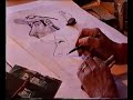 Tony Rafty drawing the Grant Hackett caricature Tony Rafty drawing the Grant Hackett caricature