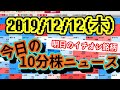 【JumpingPoint!!の10分株ニュース】2019年12月12日(木)