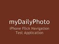 iphone flick navigation test application