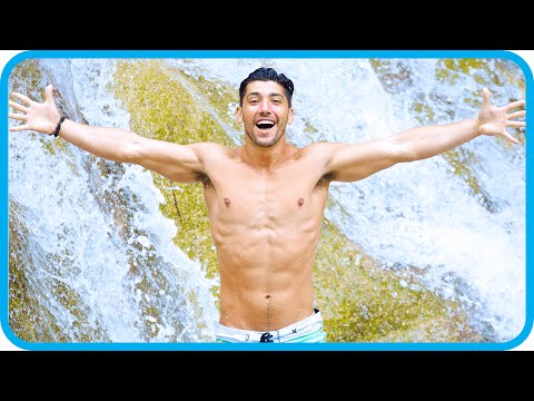 YoMuscleBoii Climbs Waterfall in Jamaica - Royal Caribbean Adventure