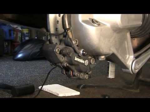 BMW K1200LT Rear Brake Pad Replacement DIY