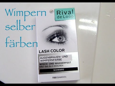 Selbst Wimpern färben mit Wimpernfarbe aus der Drogerie