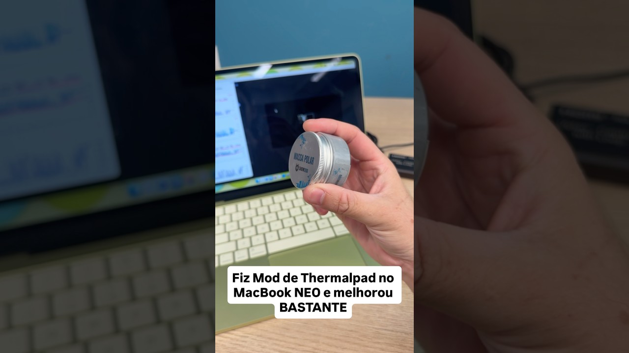 Thermalpad no MACBOOK NEO melhora o DESEMPENHO!