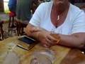 Frau Sturmfrisur