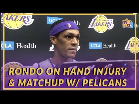 Video: Lakers Interview: Rondo on Hand Injury, South Bay Stint, & Matchup With Former Team, The Pelicans