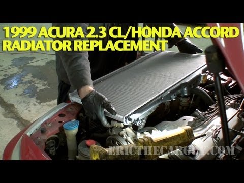 How To Replace a Radiator 1999 Acura 2.3 CL/Accord -EricTheCarGuy