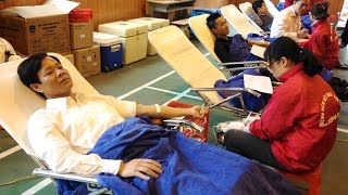 Thành Đoàn Uông Bí phát động Tháng thanh niên và chương trình hiến máu tình nguyện 2017